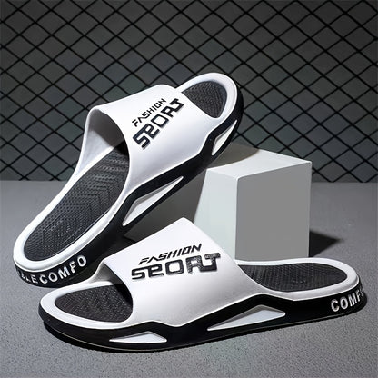 Men’s Sport Graphic Flip-Flops Non-Slip EVA Casual Sandals