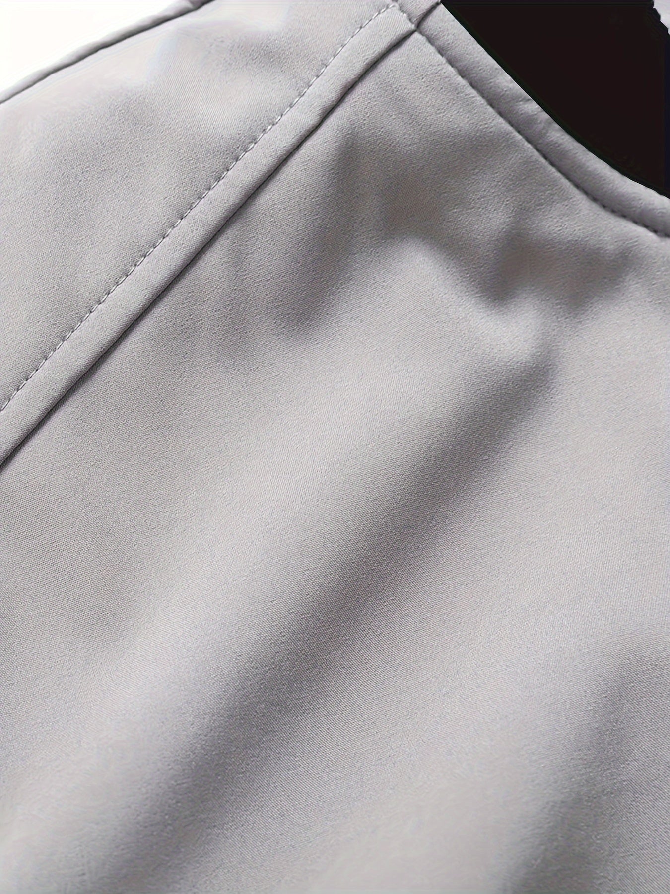 Men's Baseball Jacket - All-Season Zip-Up Coat with Zippered Pockets, Machine Washable Outerwear for Casual & Formal Events - Navy Jacket, Sleek Appearance