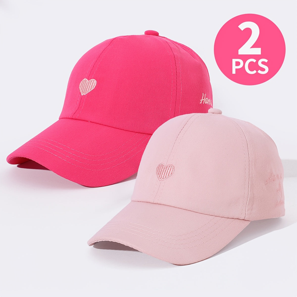 Breathable Ponytail Baseball Caps for Kids - Spring/Summer