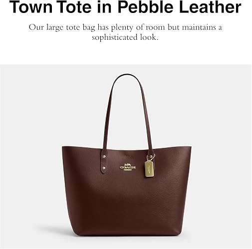 Coach Town Women's Leather Tote Bag