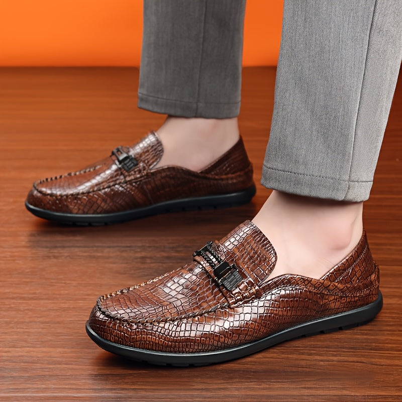 Men's All-Season Casual Slip-On Loafers with Rubber Sole