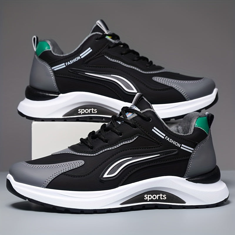 Men's Fashionable Casual Sports Shoes, Trendy Versatile Running Shoes for Spring and Autumn - ayq