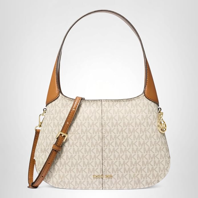 Michael Kors Alice Small Logo Canvas Shoulder Bag