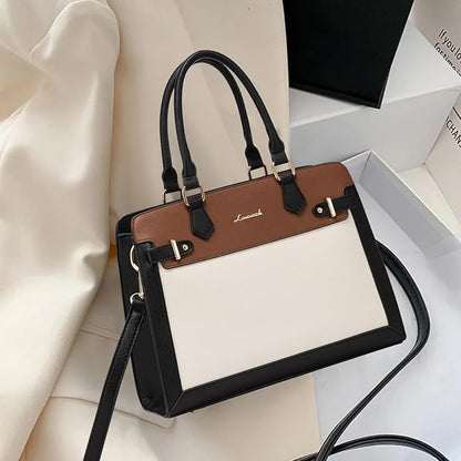 LOVEVOOK Women's PU Leather Tote Satchel Handbag