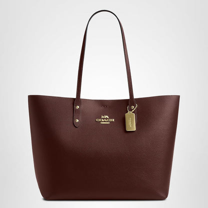 Coach Town Women's Leather Tote Bag