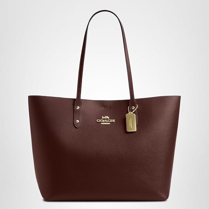 Coach Town Women's Leather Tote Bag