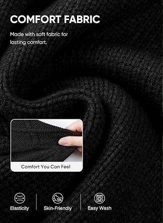 Men's Cable Knit Henley Sweater with Ribbed Stand Collar