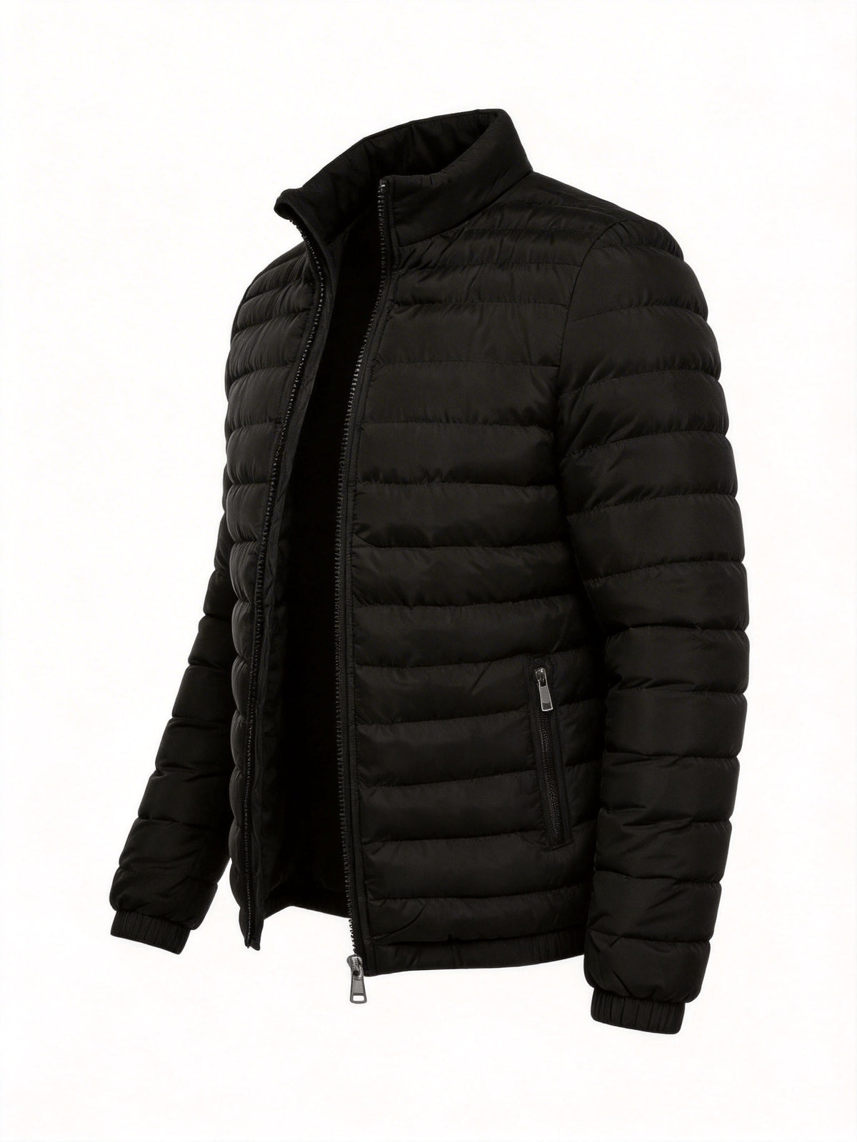 Men's Lightweight Windproof Casual Jacket with Stand Collar