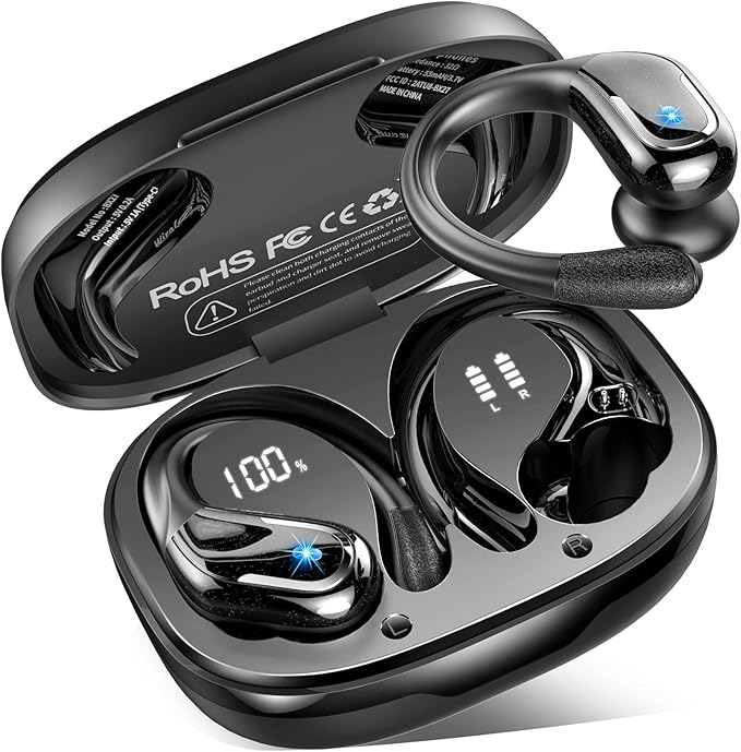 Wireless Sport Earbuds Bluetooth 5.4 with 75H Playtime
