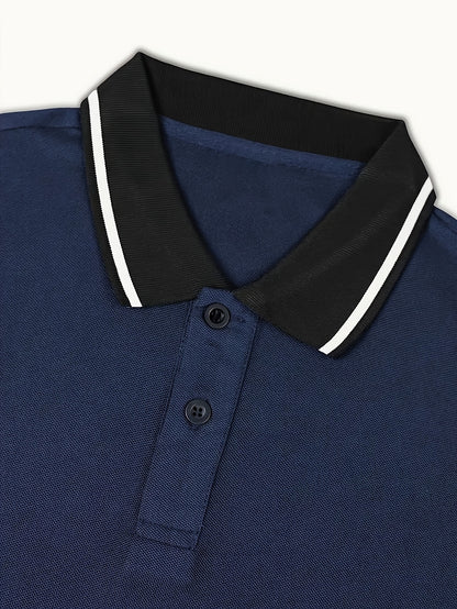 A Breathable And Fitted Golf Shirt, Men'S Casual V-Neck Short-Sleeve T-Shirt, Summer Men'S Apparel - ayq