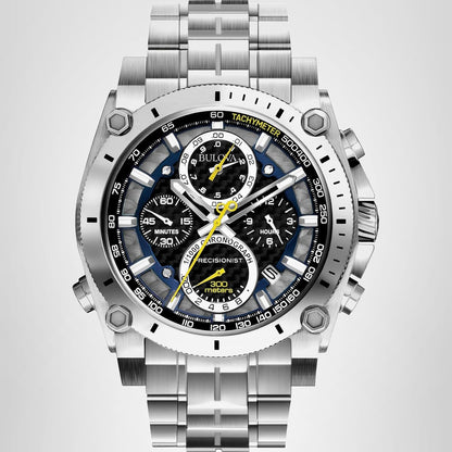 Bulova Men's Icon Quartz Chronograph Watch with Curved Crystal