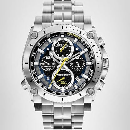 Bulova Men's Icon Quartz Chronograph Watch with Curved Crystal