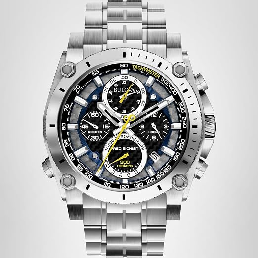Bulova Men's Icon Quartz Chronograph Watch with Curved Crystal