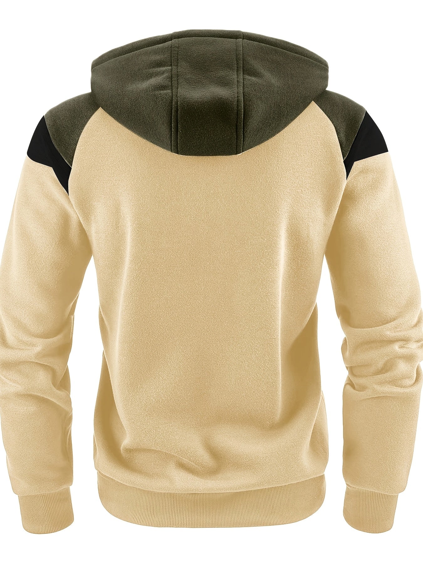 Men's Zip-Up Hoodie Jacket - Full-Zip Front Closure, Zipper Cardigan, Long Sleeve Pullover for Gym, Office, Everyday - Lightweight Warmth in Burgundy/Black/ Colors Available - Easy-Care Zippered Casual Outerwear, Hoodie Zip U