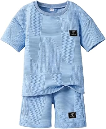 Boys Summer Short Sleeve Top & Shorts Set Ages 6-12