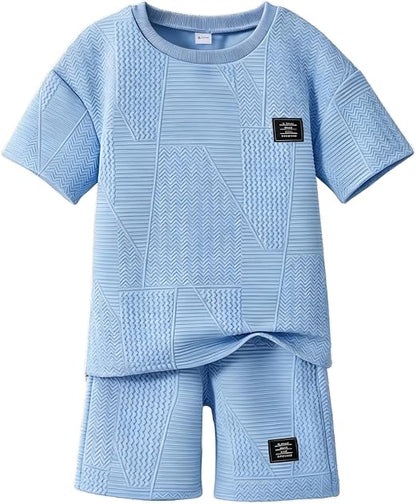 Boys Summer Short Sleeve Top & Shorts Set Ages 6-12