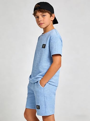 Boys Summer Short Sleeve Top & Shorts Set Ages 6-12