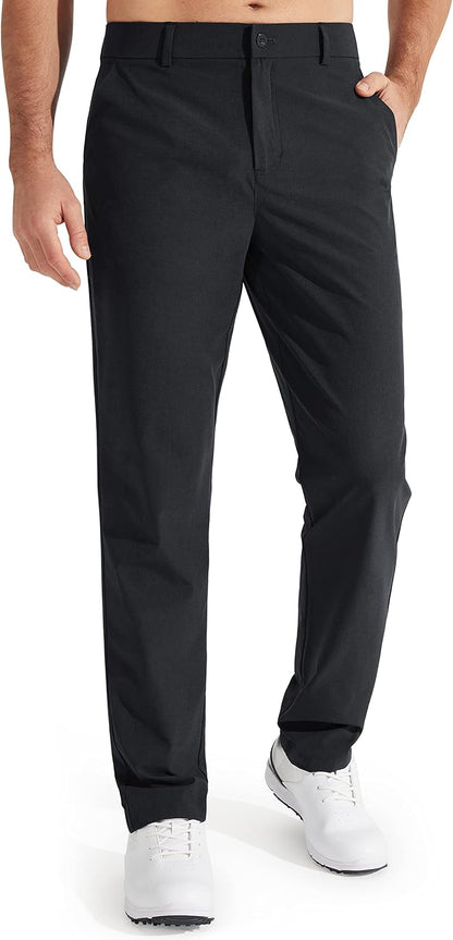 Men's Stretch Golf Pants Lightweight Casual Work Trousers