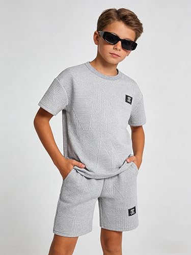 Boys Summer Short Sleeve Top & Shorts Set Casual Outfit