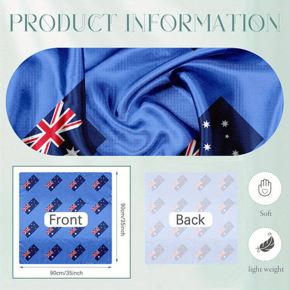 Australian Flag Geometric Scarf Lightweight Unisex Accessory