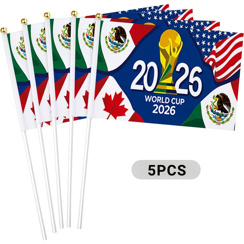 FIFA 2026 World Cup Fan Handheld Flag, USA-Mexico-Canada Design