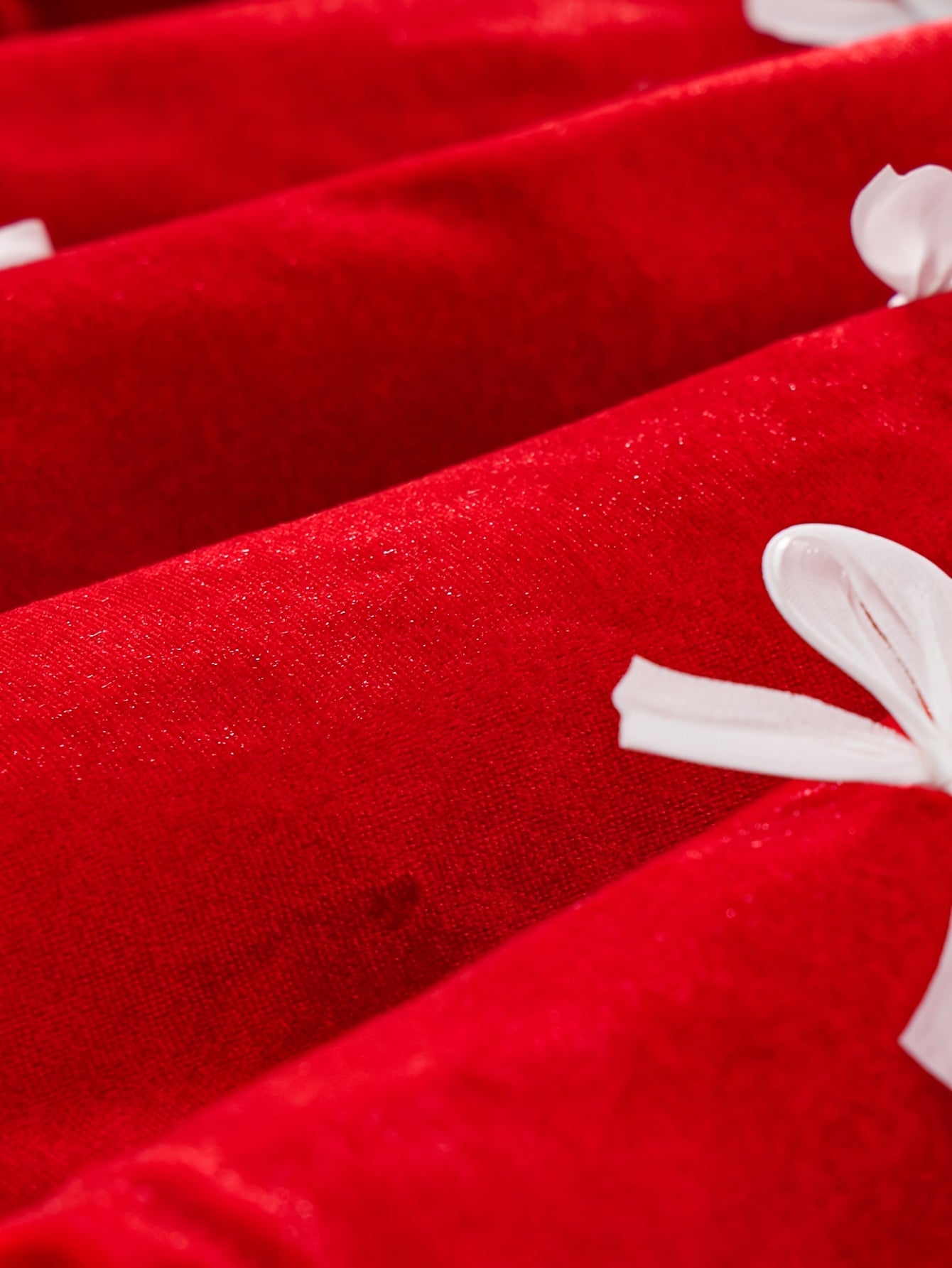 1pc Baby Girl's Red Lace Dress with Ruffled Collar & Bow Back - Long Sleeve Winter Party Dress for Christmas, New Year, Weddings - Soft Warm Outfit (Short Leg Opening, Machine Washable Clothing)