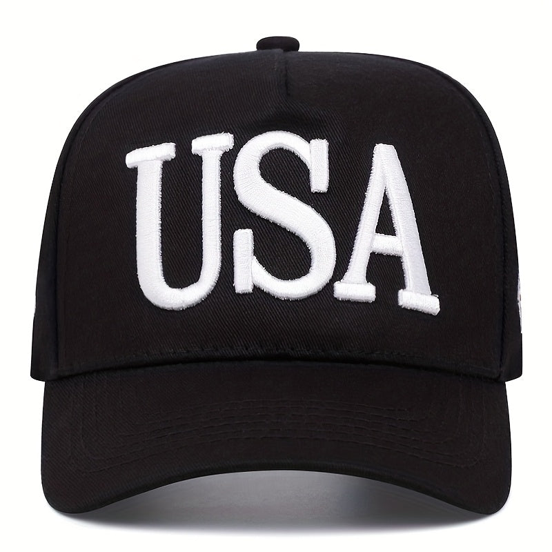 USA Flag Embroidered Casual Baseball Cap for Men & Women