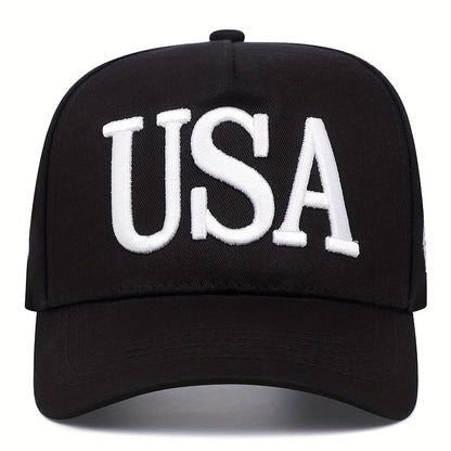 USA Flag Embroidered Casual Baseball Cap for Men & Women