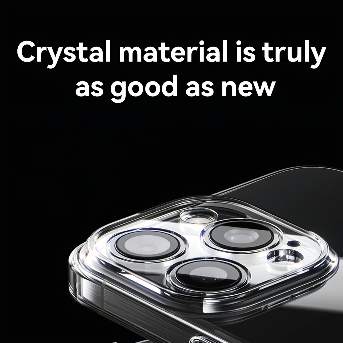 Crystal Clear Anti-Yellowing Phone Case for iPhone 18/17 Pro Max