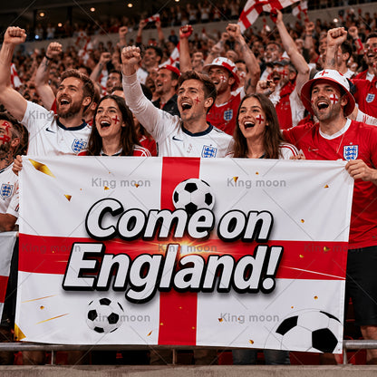 England Football Supporter Banner 150x90cm Polyester Flag