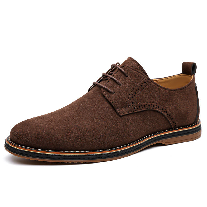 Men's Lace-Up Oxford Shoes, Casual Business, All-Season Comfort