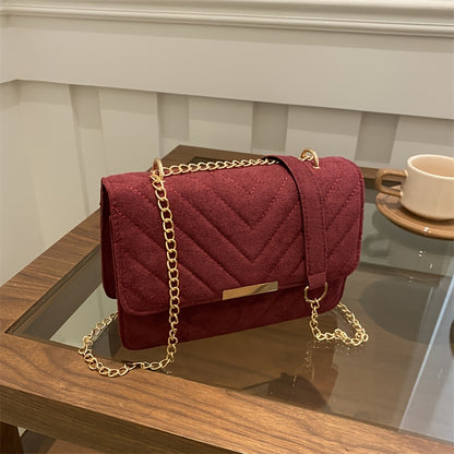 2025 Spring New Stylish Small Square Bag, Retro Fashion, Minimalist Niche Handbag for Women, Suitable for Commuting And Crossbody Use