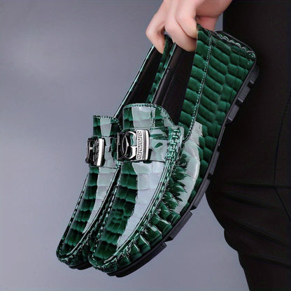 Universal Slip-On PU Driving Doudou Shoes with Rubber Sole