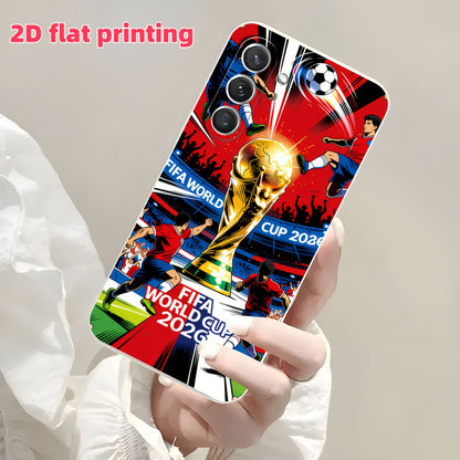 FIFA 2026 World Cup TPU Phone Case with Soccer Trophy Design