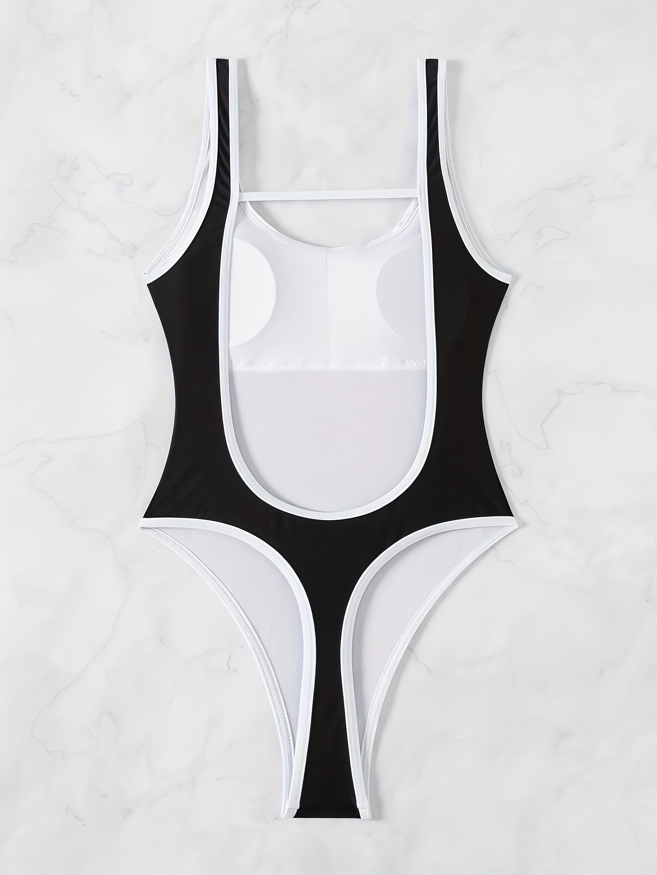 Women's Sexy Hollow Out One-Piece Swimsuit with High Stretch