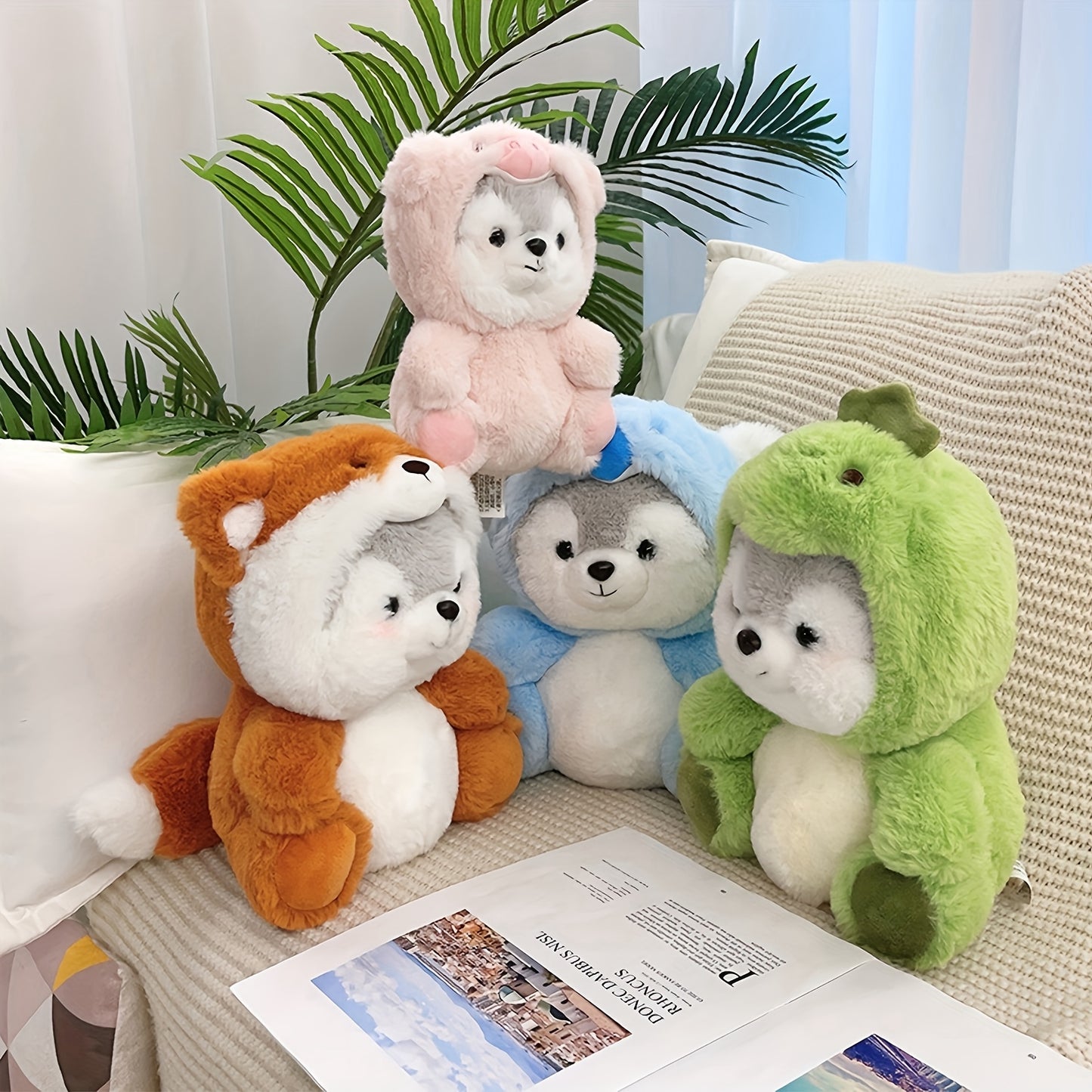 20Cm/7.87In Cute Cartoon Animal Plushies - Soft, Huggable, And Vibrant Stuffed Creatures for Birthday, Halloween, Thanksgiving, And Christmas Presents, Decor, And Collectibles