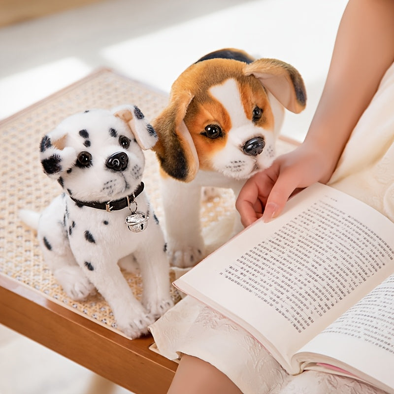 Three Adorable Spotted Puppy Plush Toys, Creatively Designed As Stuffed Animals, Perfect for Home And Room Decoration, Ideal As Gifts for Family Holidays Or Birthdays for Friends.