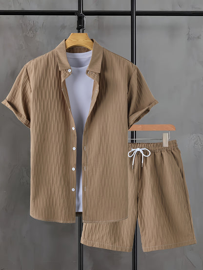 Men's Fashion Casual Shirt Suit