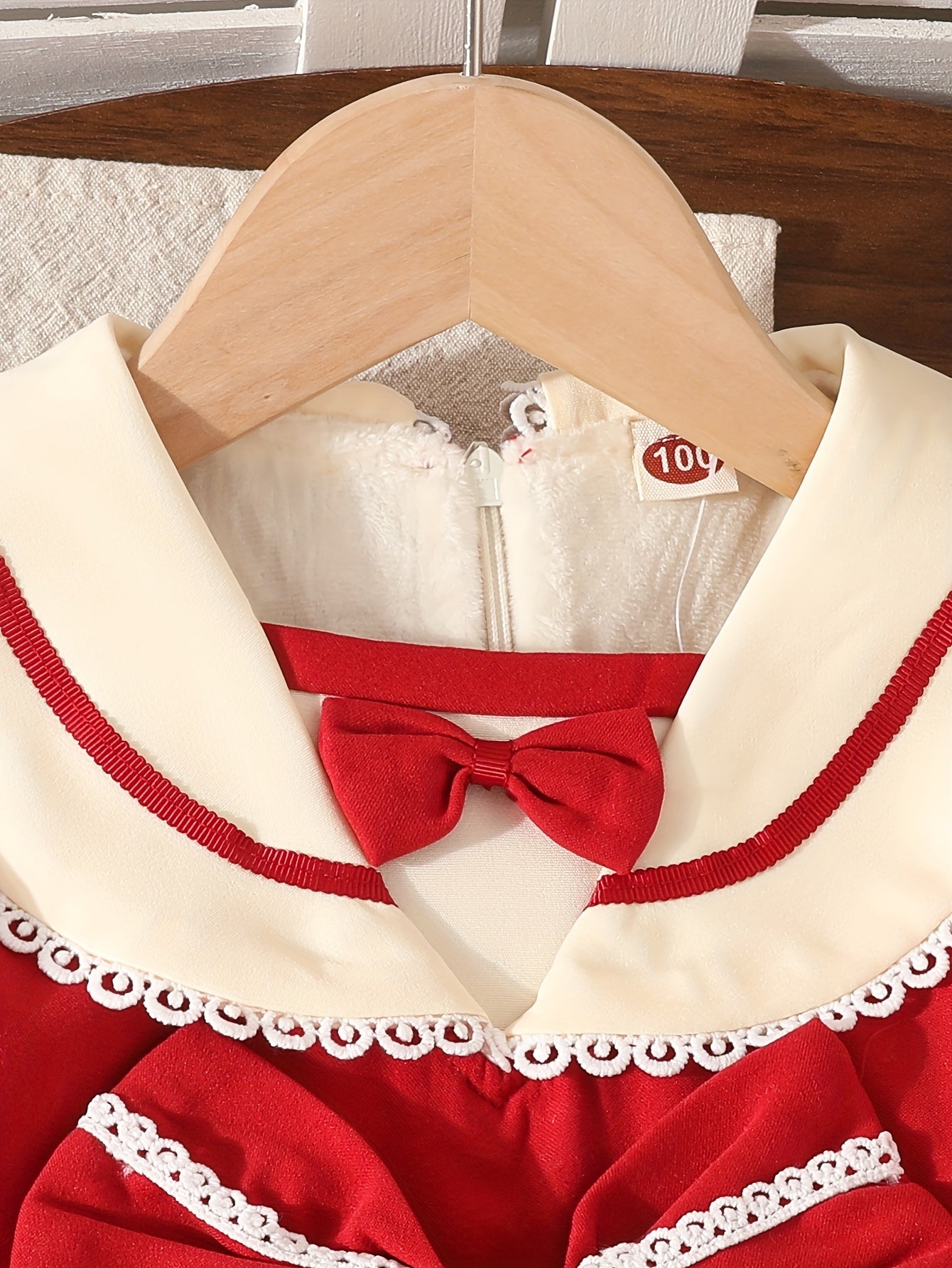 Loleta Girls' Princess Dress with Fleece Lining, Winter Maid for Little Girls, Party Outfit in College Style