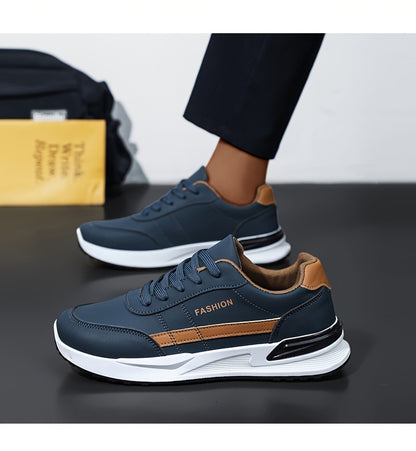 Men's Breathable Walking Shoes, Camping Shoes, Training Shoes, Casual Shoes, Large Size Classic Low-Top Skate Shoes, Daily Commute Lace-Up Student Casual Sneakers for All Seasons - ayq