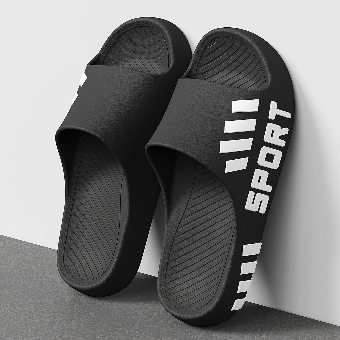 Men'S Stylish Slippers - Non-Slip, Odor-Resistant Summer Beach Sandals | Comfortable EVA Open-Toe Slides, Suitable for Indoor And Outdoor Wear, Summer Sandals - ayq