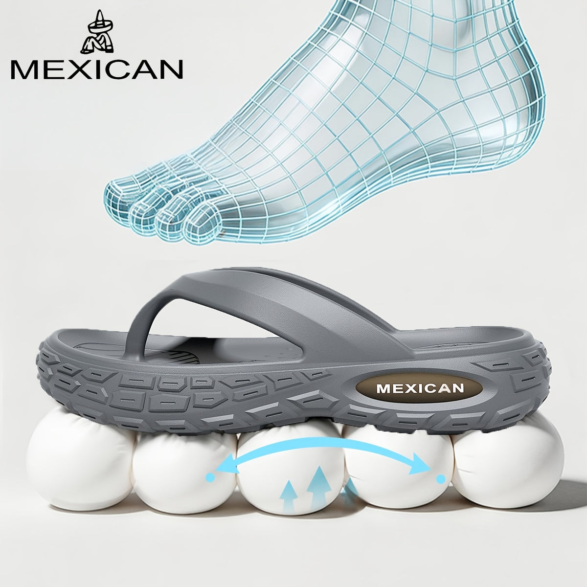 Men's Lightweight Casual EVA Slippers - Non-Slip, All-Season