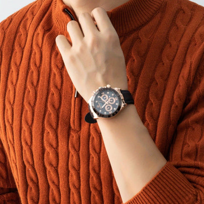 New Men'S Christmas Gift: a Thick, Warm, And Cold-Resistant Knitted Sweater with a Cable-Knit Design And a Zippered Collar, Suitable for Both Layering And Wearing Alone, Perfect for Casual And Versatile Outfits