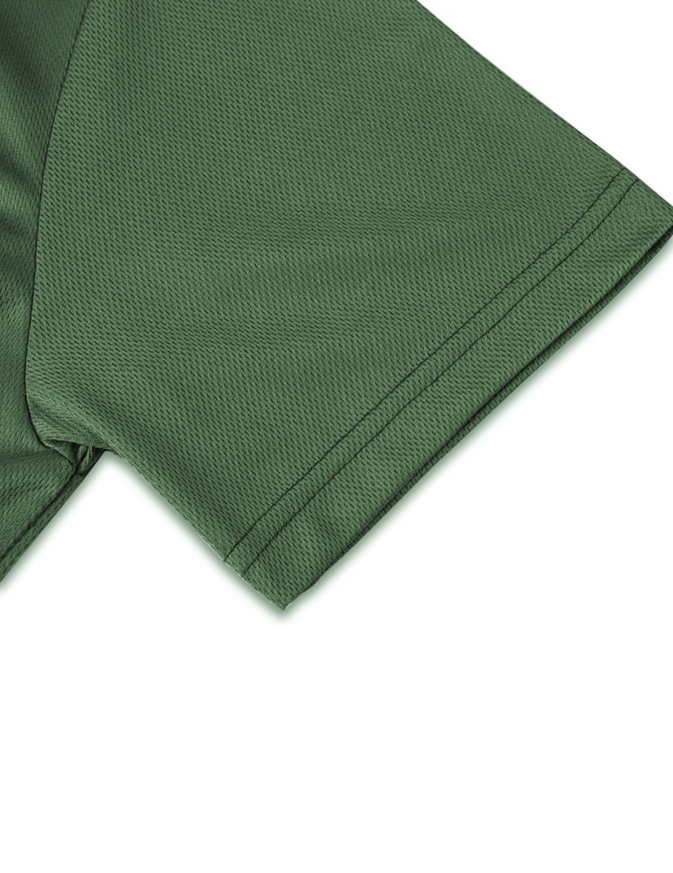 New Style Half-zip Short Sleeve, Casual Fashion Quick-dry Breathable Lapel Short Sleeve, Popular Men's Top - ayq