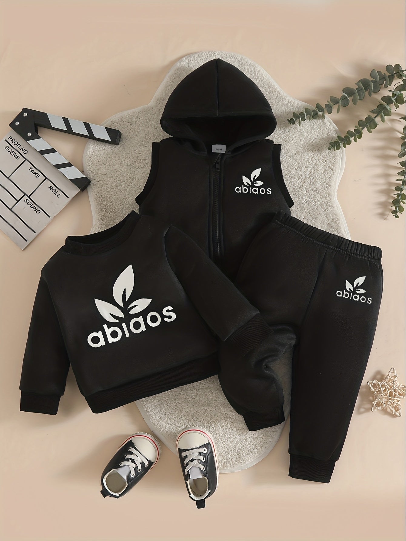 Toddler Boys 3-Piece Fall/Winter Pullover Set with Vest
