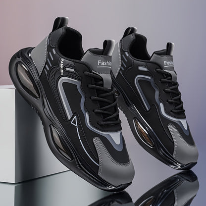 Men's All-Season Casual Outdoor Sneakers with Lace-Up Design