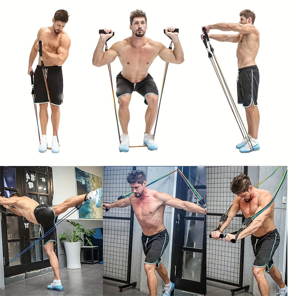 2pcs Gym Resistance Band Handles with Anti-Slip Grip