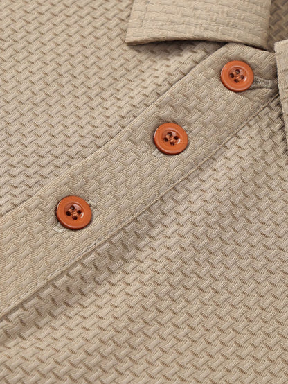 Youth Polo Shirt for Teens - Sporty Geometric Print, Summer Breathable