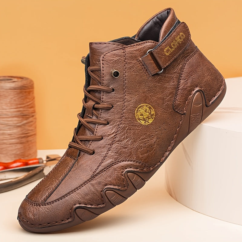 Men's High-Top Casual & Sports Ankle Boots with Rubber Sole