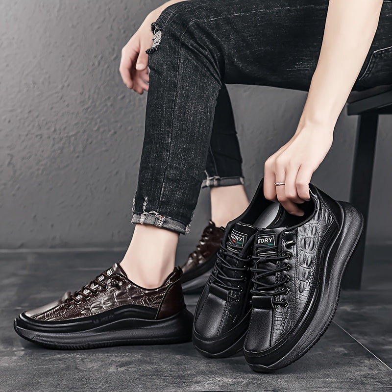 [sneakers] 2025 Men'S New Spring And Autumn Fashion Versatile Soft-Soled Casual Shoes Trendy Outdoor Sports Skate Shoes - ayq